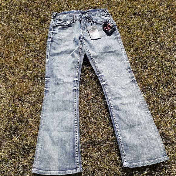 NWT Cowgirl Tuff Black Diamond Jeans W: 27/ L:31 - Picture 2 of 16